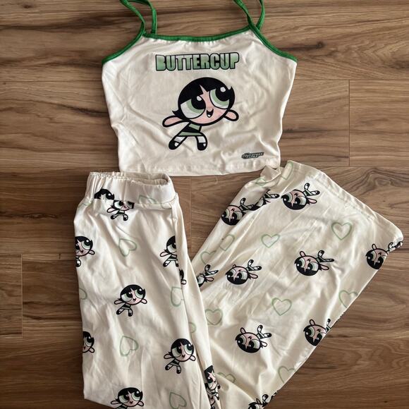 The Powerpuff Girls X SHEIN Buttercup Pajama Set - Picture 1 of 8